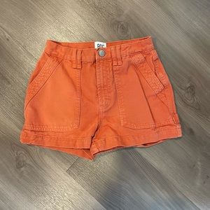 Orange BDG cargo jean shorts